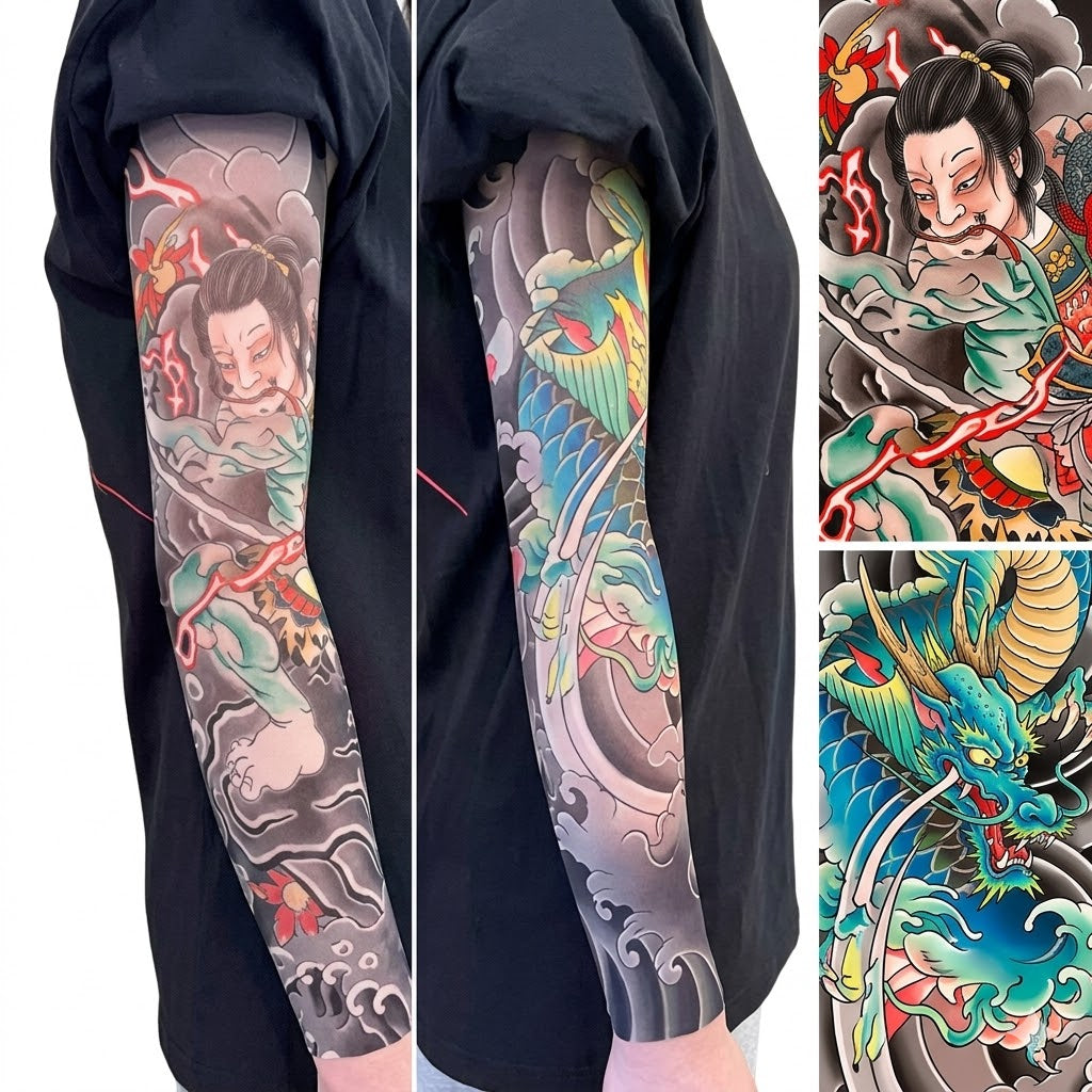 Manga de Brazo Tatuada
