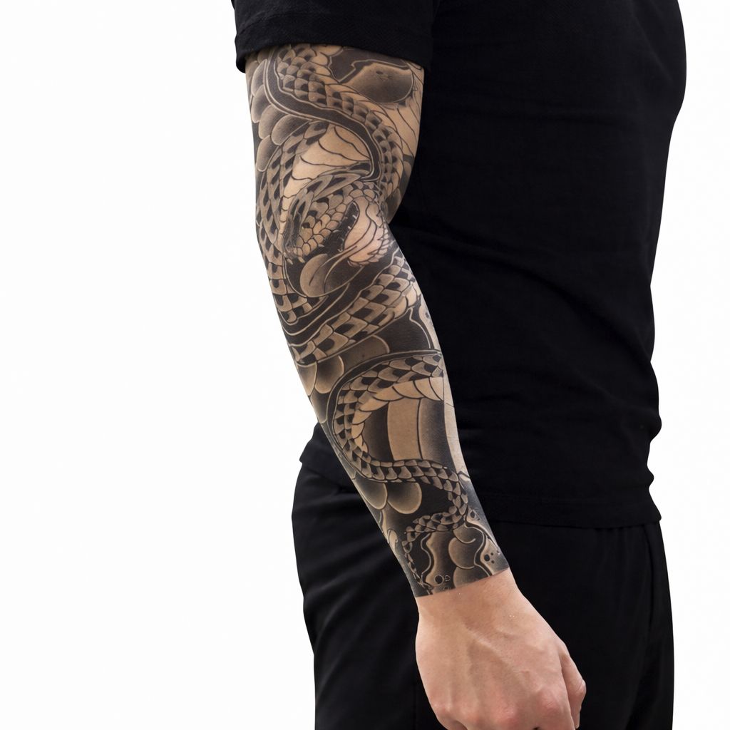 Manga de Brazo Tatuada